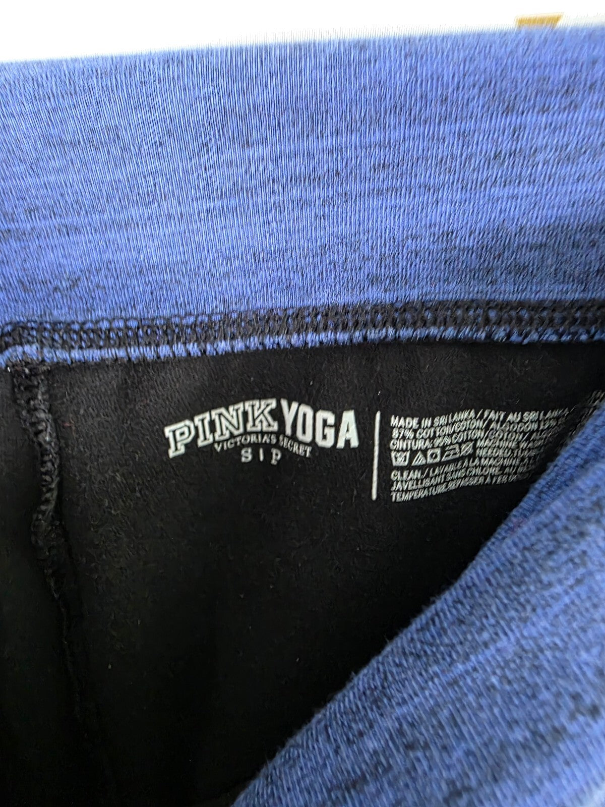 Victorias Secret PINK Vintage Bling Y2k Foldover Yoga Pants Ankle Skinny Small