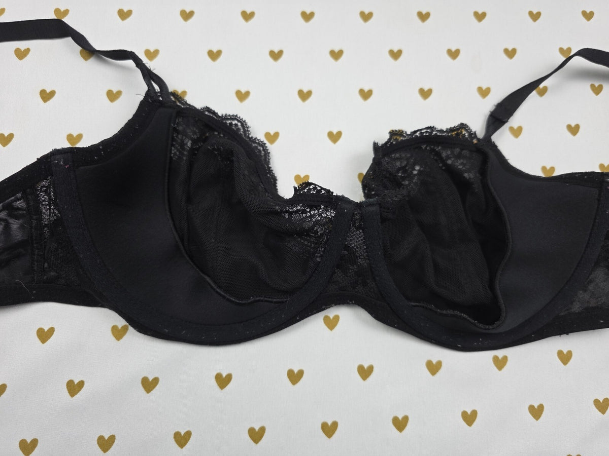 Victorias Secret Black Push Up without padding bra 32DDD