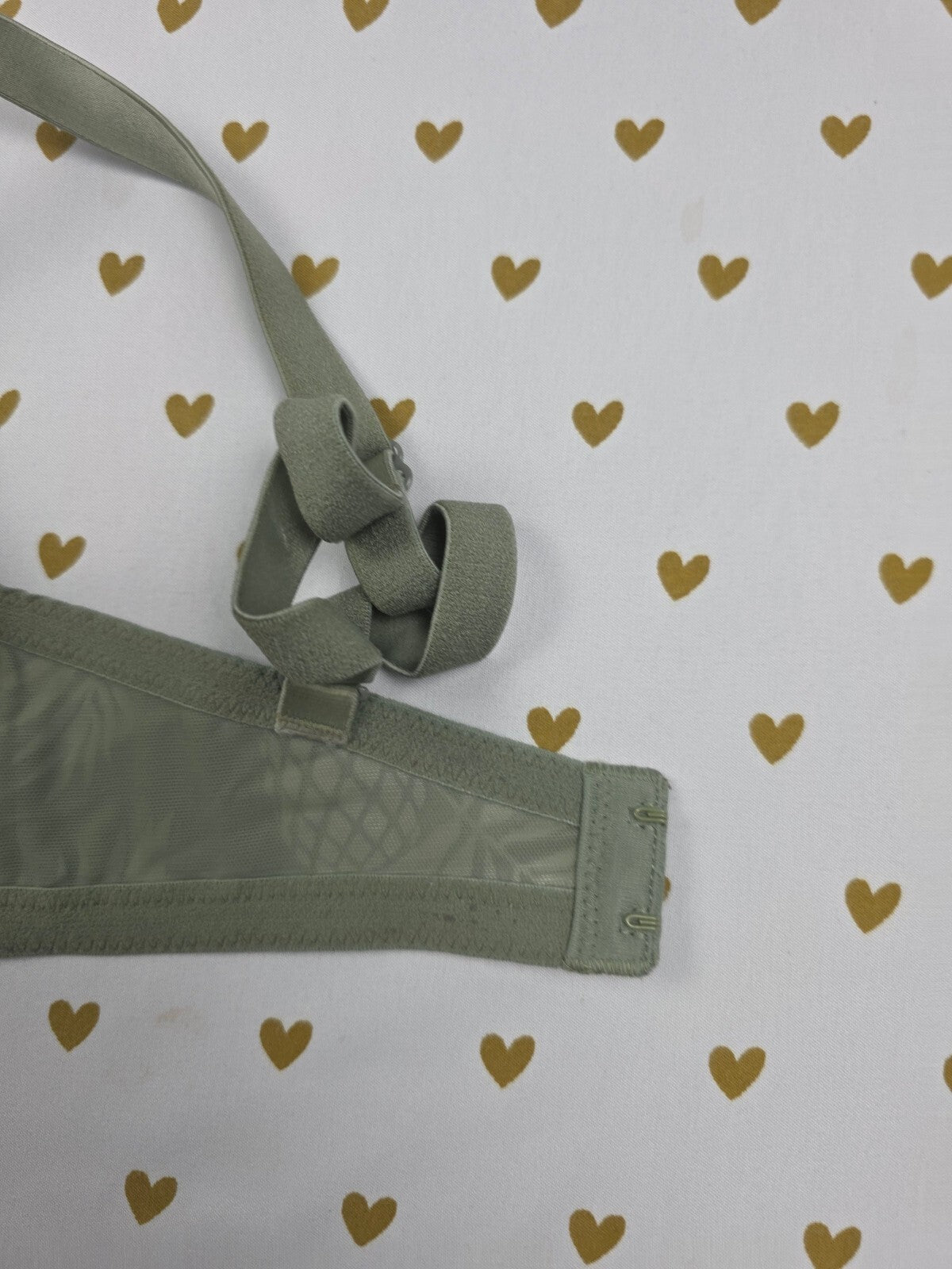 Victorias Secret Pink Pineapples Sage Green 36D Push Up bra