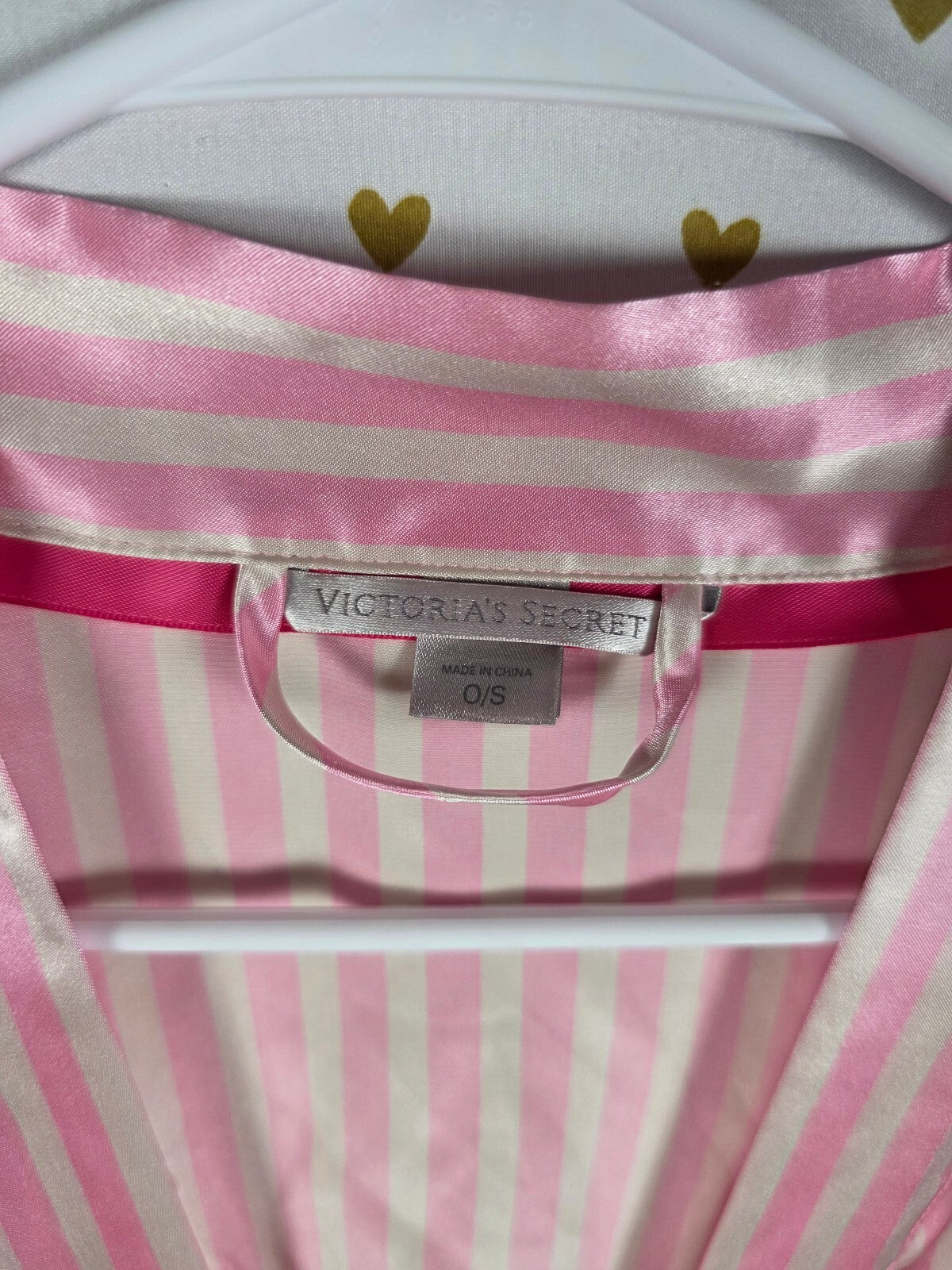 2009 Victoria's Secret Fashion Show Robe Pink Stripe Butterfly Angel Wings OS