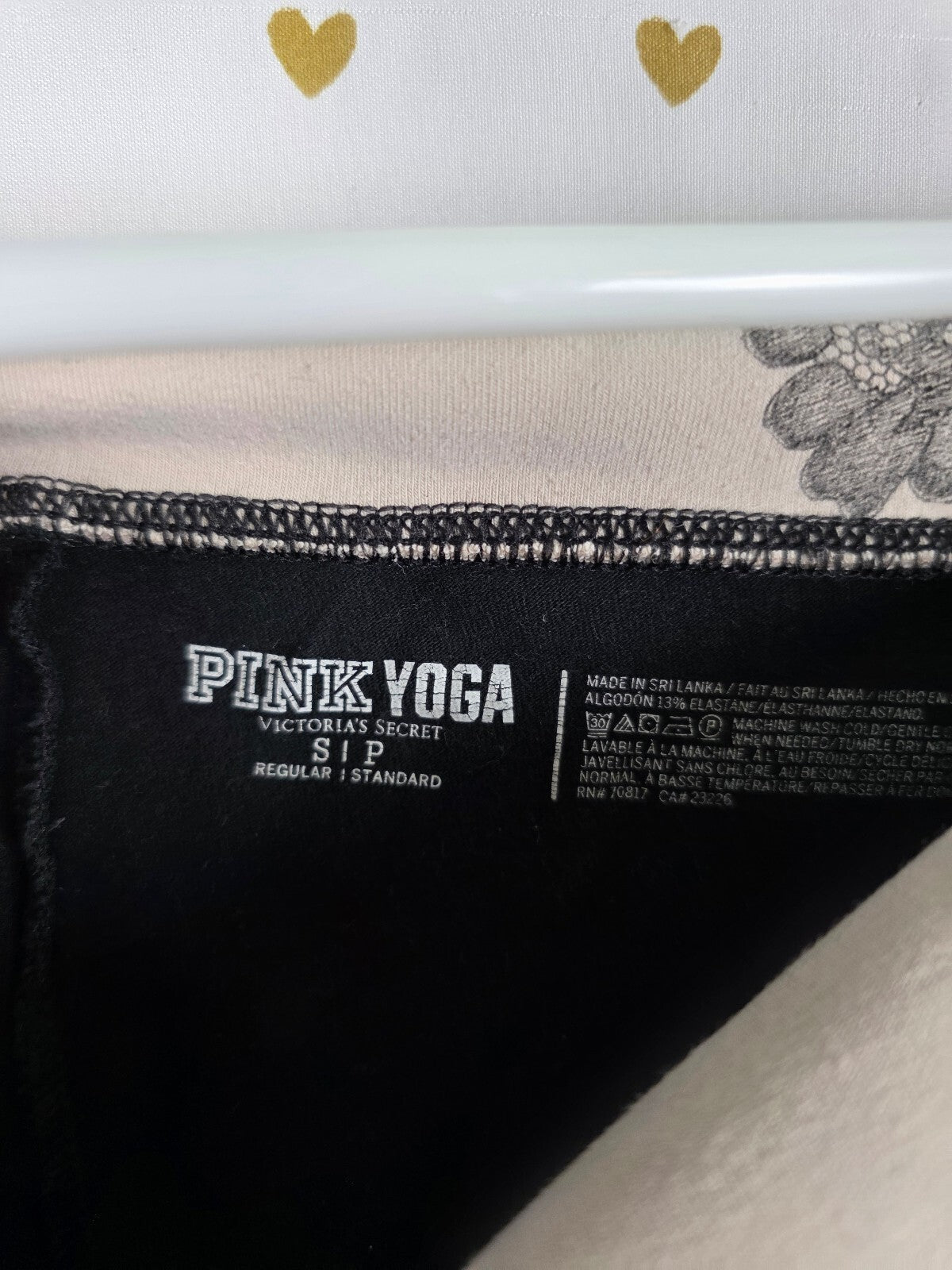 Victorias Secret PINK Lace FOLDOVER YOGA PANTS Vintage Y2k Flare SMALL
