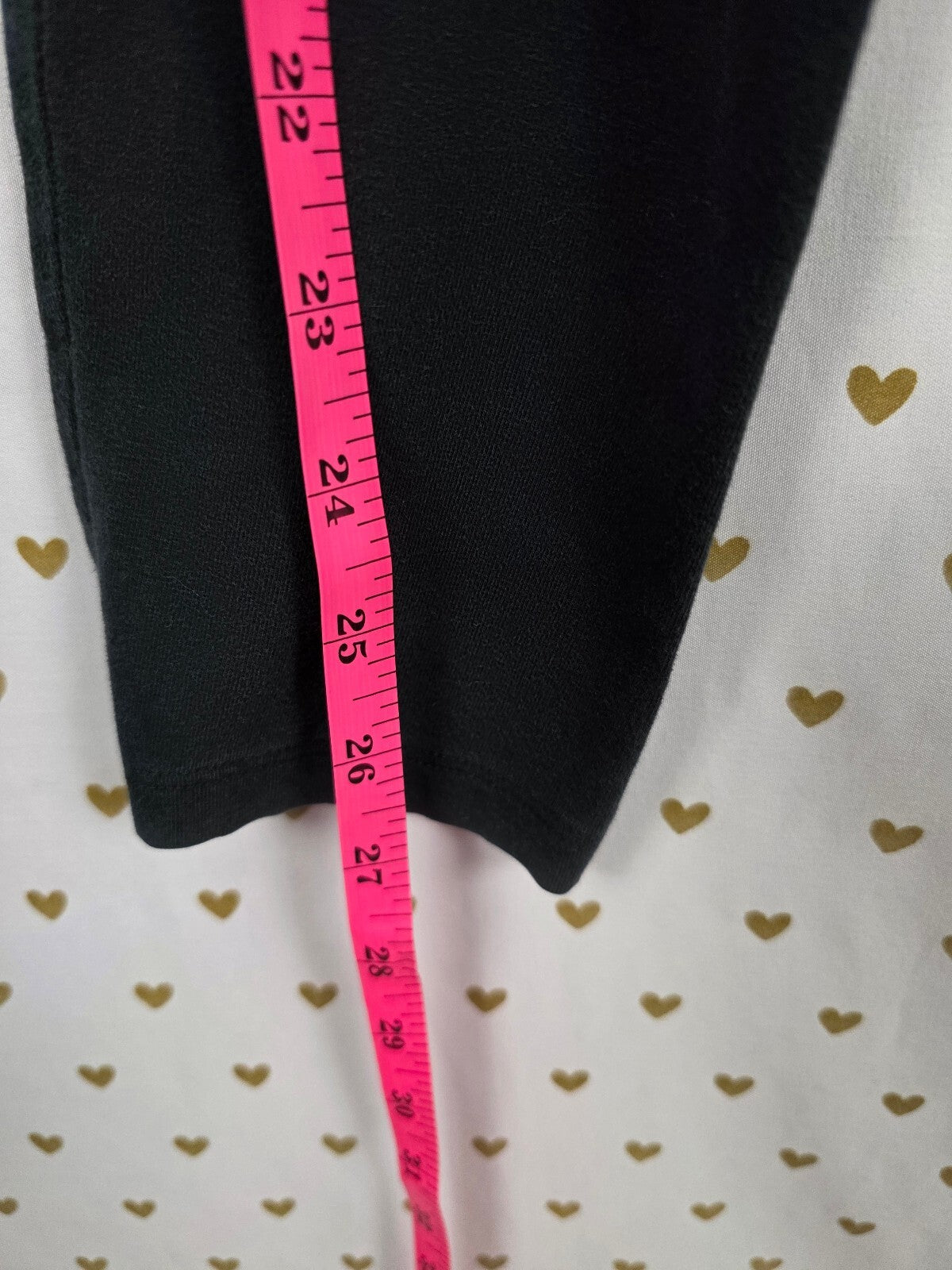 Victorias Secret PINK Vintage Bling Neon Foldover Yoga Pants Medium Ankle Skinny