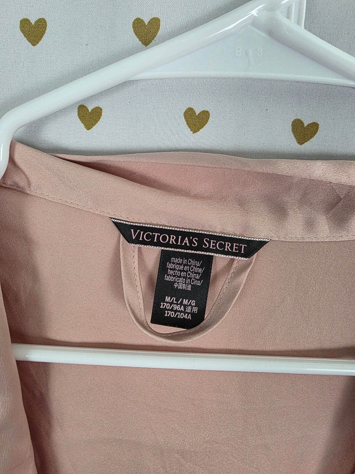 Victorias Secret Satin Silky Robe Long Satin Medium Large Lounge Kimono