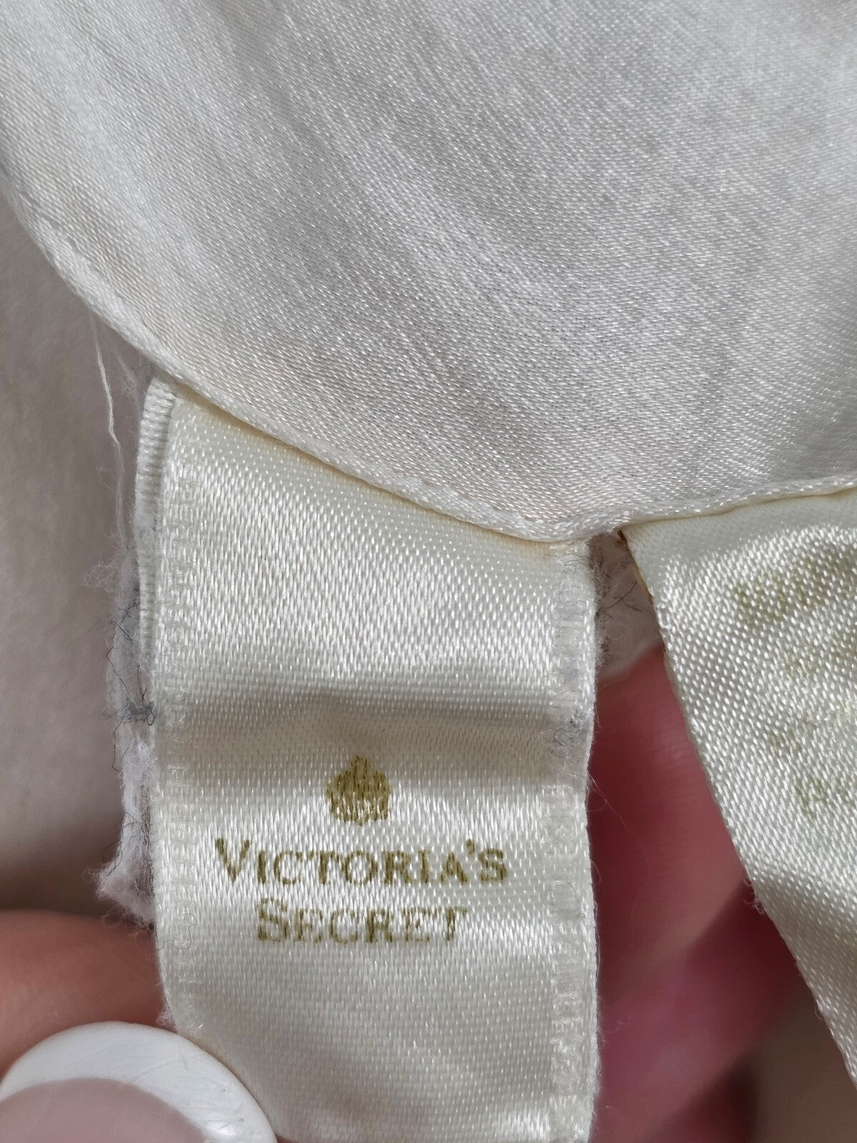 Vintage Victoria's Secret 100% Silk Ivory Maxi Slip Dress Nightgown 90s Large