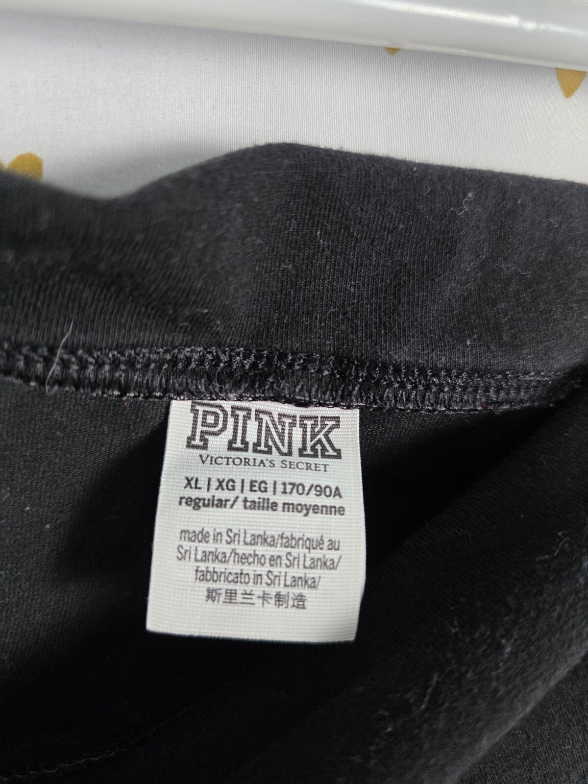 Victorias Secret PINK Studded Bling Logo XL Foldover Flare Yoga Pants