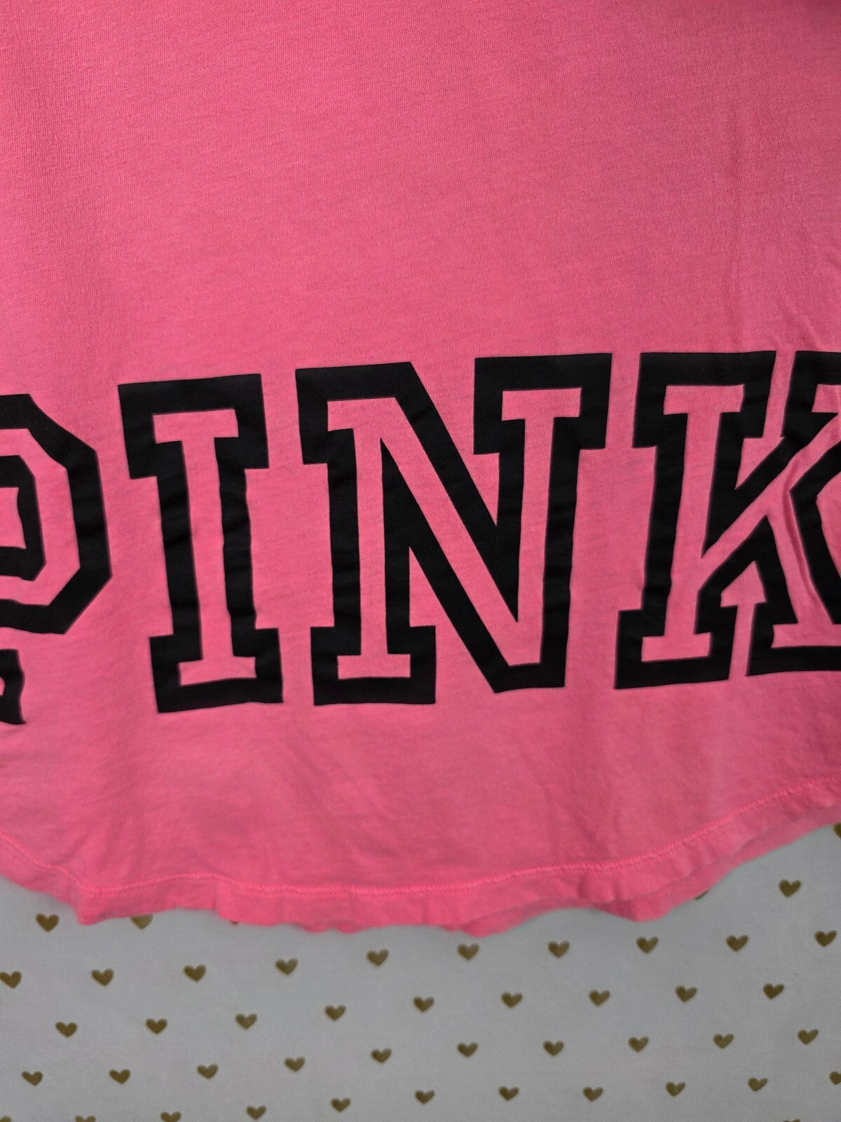 Victorias Secret PINK Logo Tank Top Neon Medium