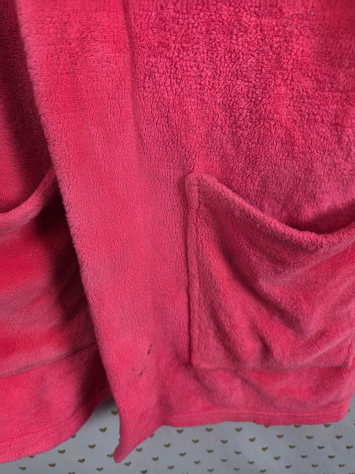 Victorias Secret Bling Fluffy Warm Bath Robe Sequined Hooded XS SMALL