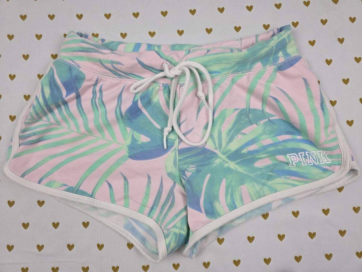 Victorias Secret PINK Floral Sweat Shorts Soft Lounge XS