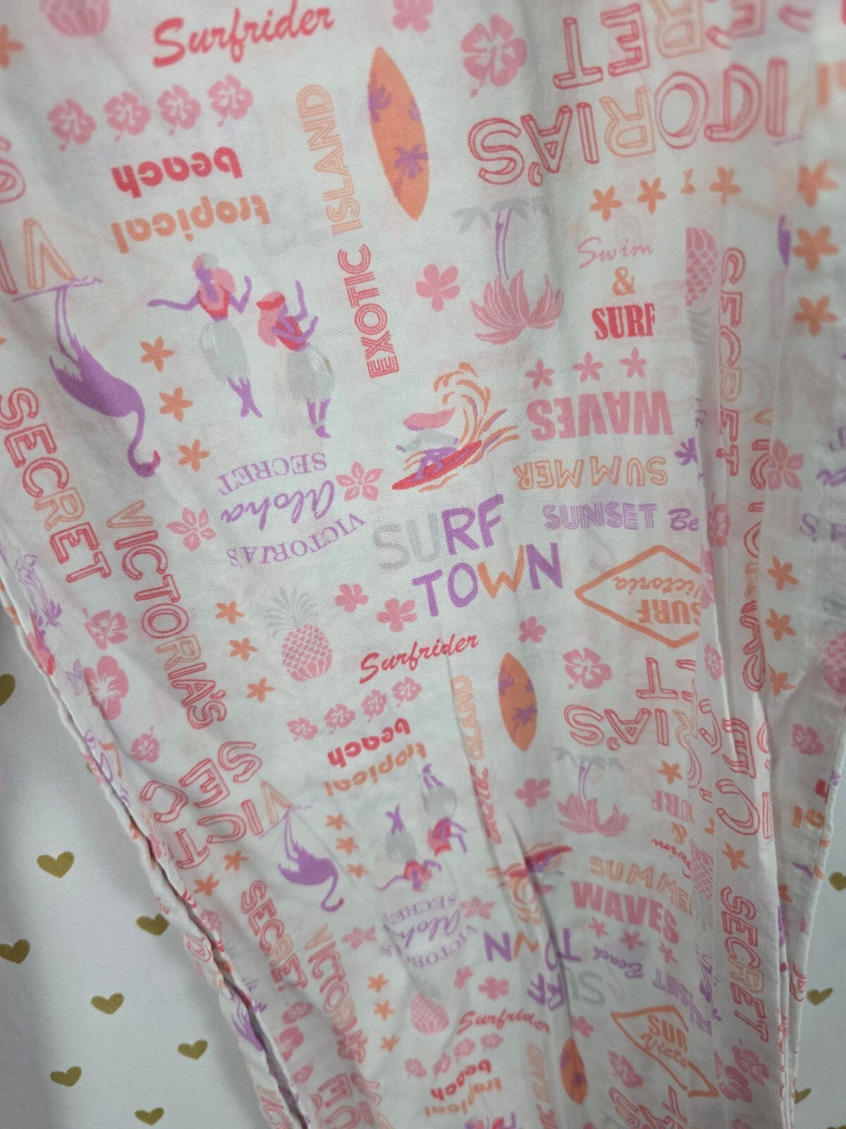 Victorias Secret Surf logo cute SMALL  Sleep Pants Pajama PJ Bottoms