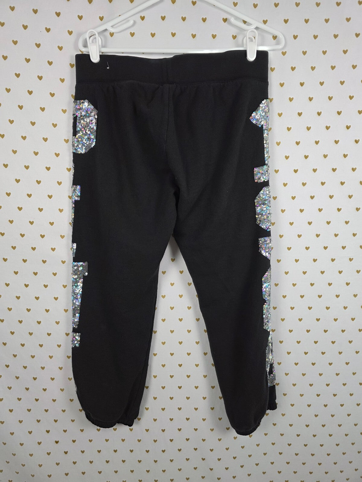 Victoria's Secret PINK MEGA BLING 86 Sequin Hoodie Jogger Set M RARE HTF