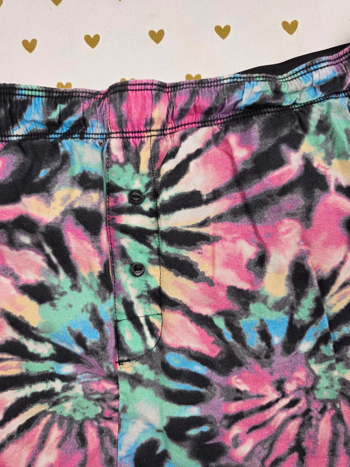 Victorias Secret PINK Tye Dye Medium Sleep Shorts Boxers Pajama Bottoms