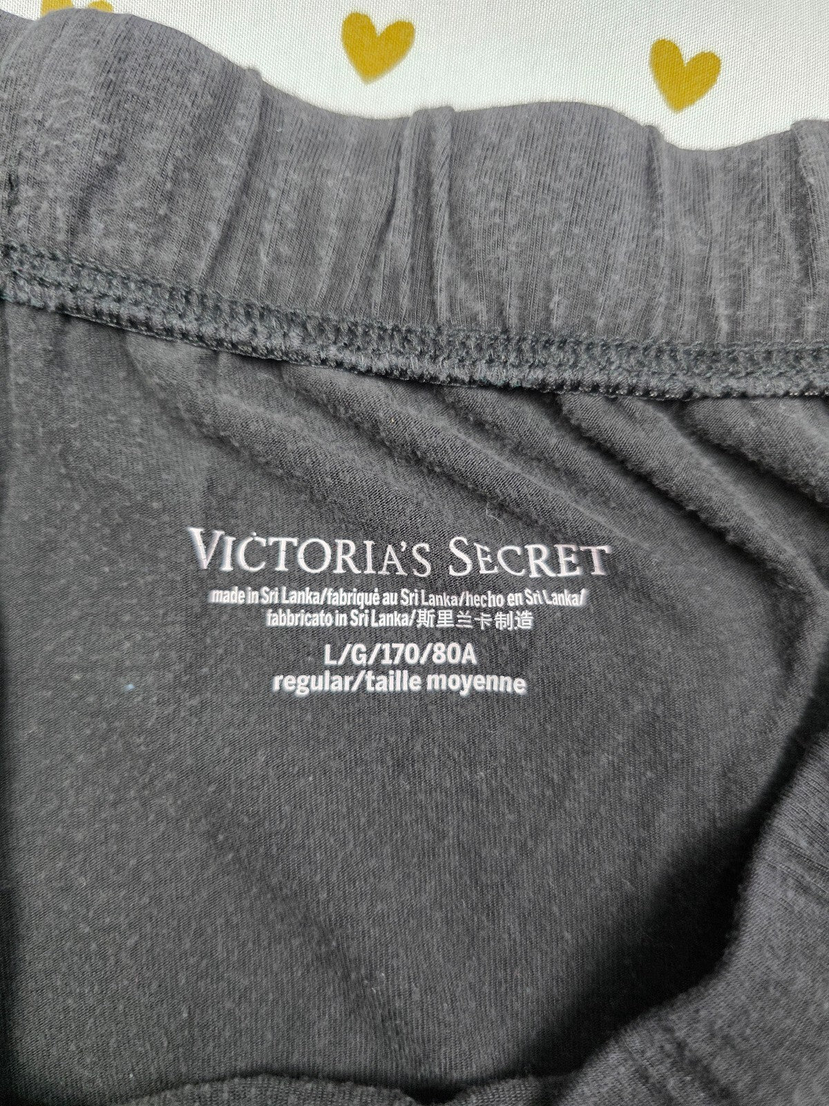 Victorias Secret Black Large Modal Soft Lounge Sleep Pants Pajama Bottoms