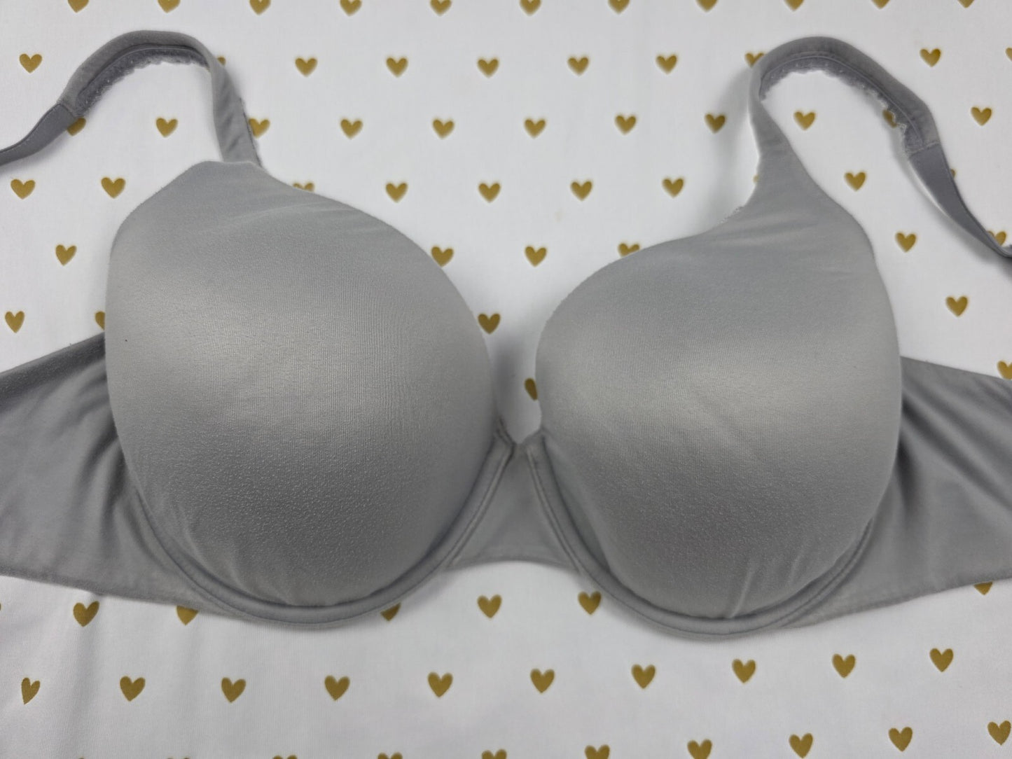 Victoria's Secret Grey Body By Victoria Lined Perfect Coverage Bra 36DD