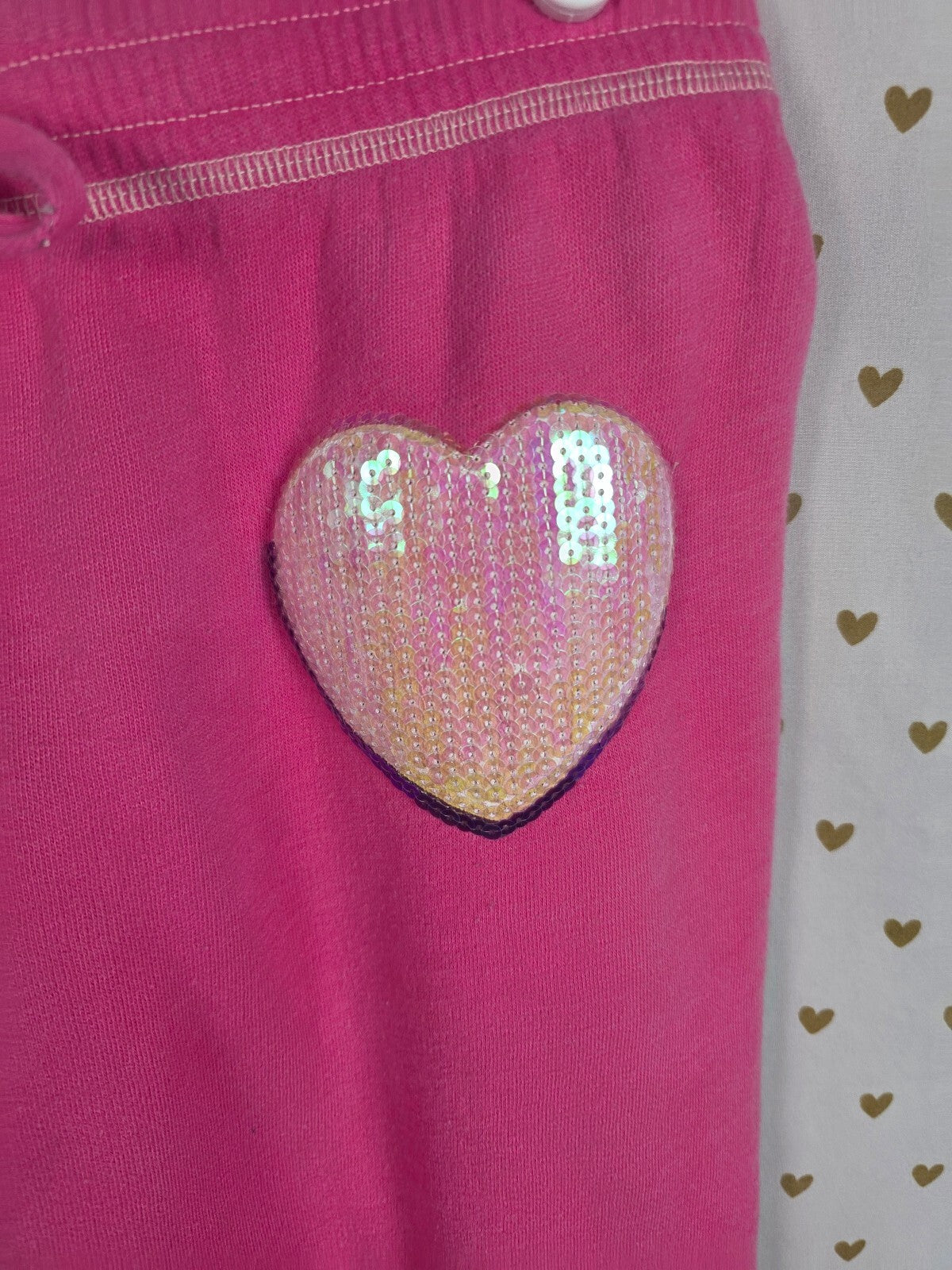 Victorias Secret PINK Vintage Bling Sequined Sweats Sweatpants Y2k Medium