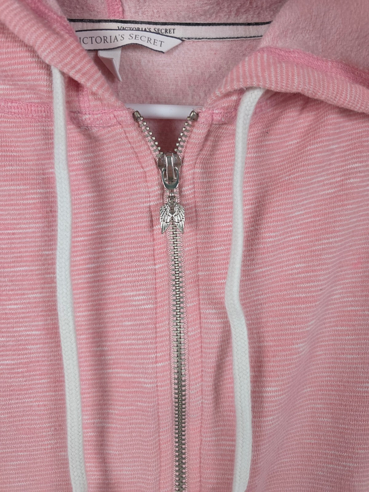 Victorias Secret ANGELS Striped Wings Full zip hoodie jacket SMALL