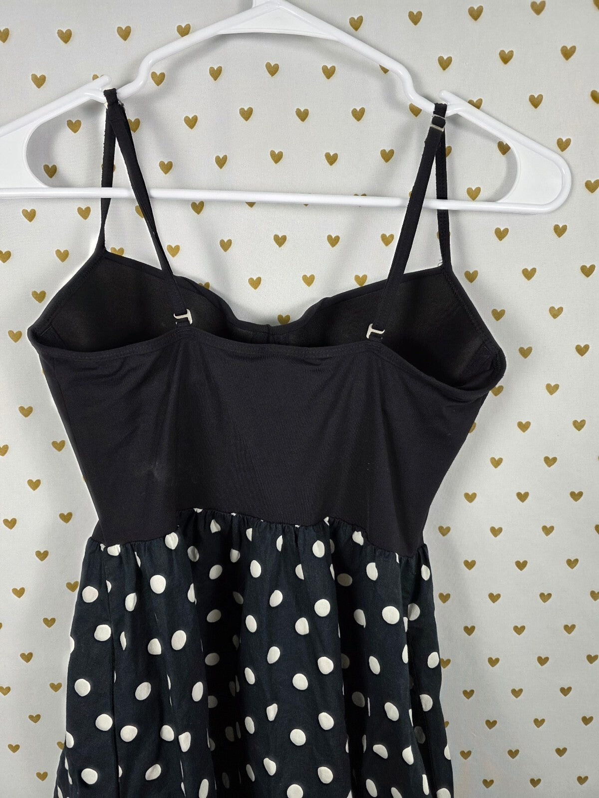 Victoria's Secret PINK Polka Dot Fit Flare Dress Underwire Pockets Rockabilly S