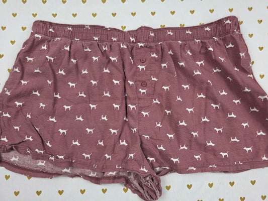 Victorias Secret PINK Dogs XL Sleep Shorts Boxers Pajama Bottoms