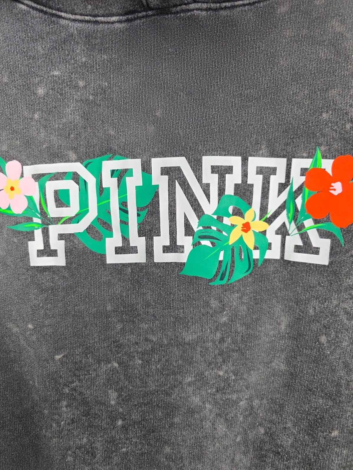 Victorias Secret Pink Hawaiian Floral Pullover Hoodie Sweats SET XS 2pc Outfit