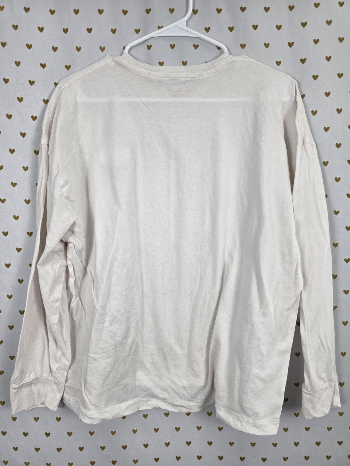 Victorias Secret White Signature Bling Long Sleeve Tee shirt  Medium