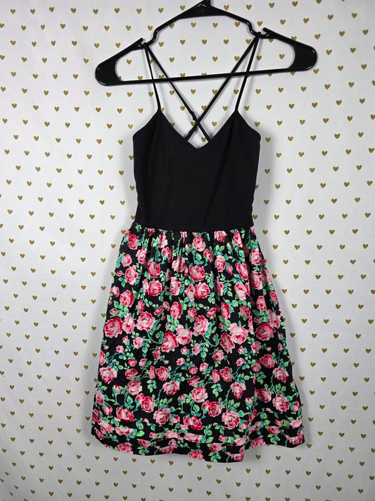 Victorias Secret PINK Floral Strappy Sundress Vintage y2k XS Ruffled