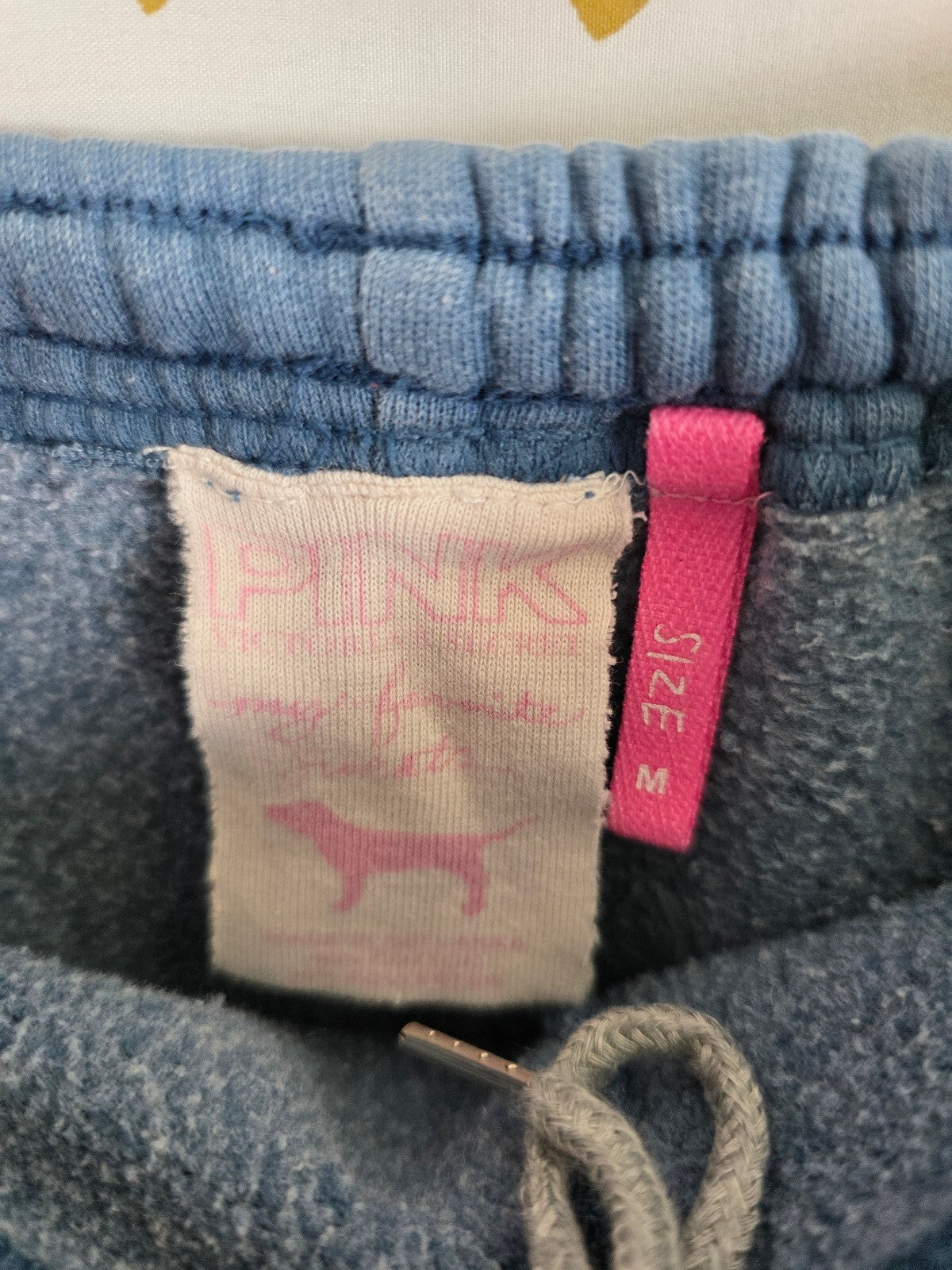 Victorias Secret PINK Vintage Royal Pink Y2k Sweats Blue Sweatpants Logo Butt M