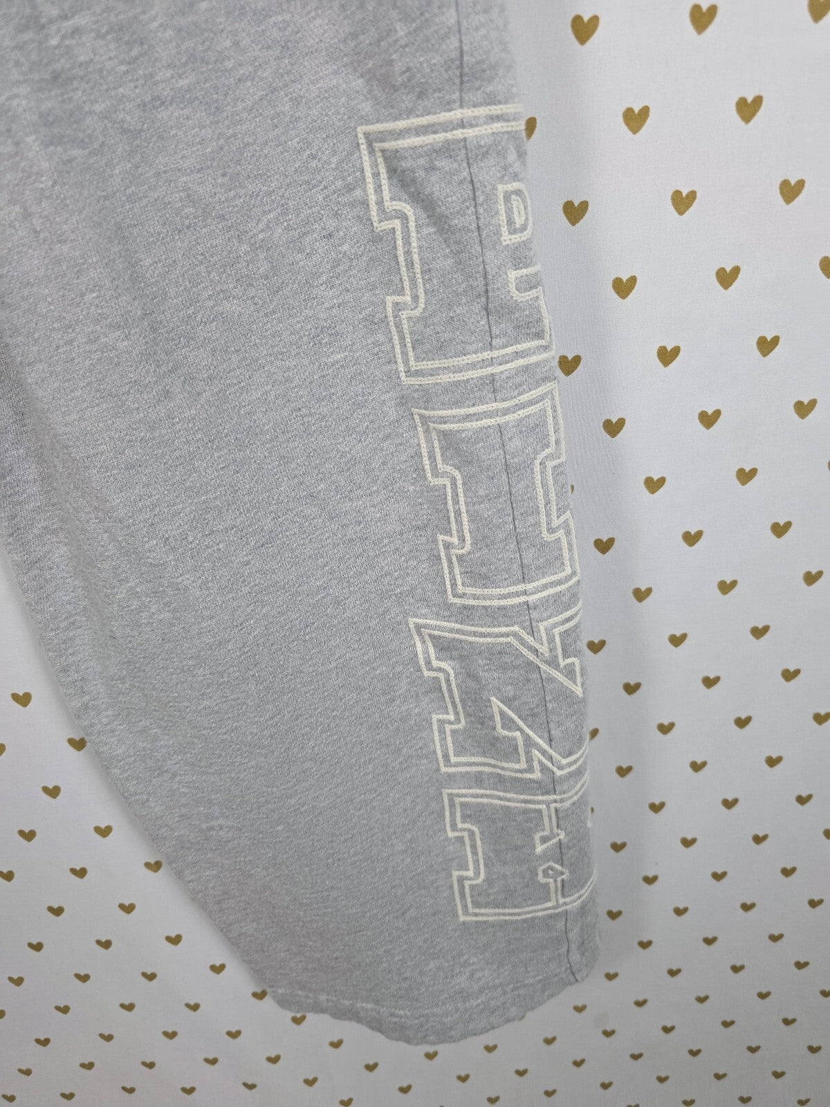 Victorias Secret PINK Grey Flare Sweats Sweatpants Wide Leg XL