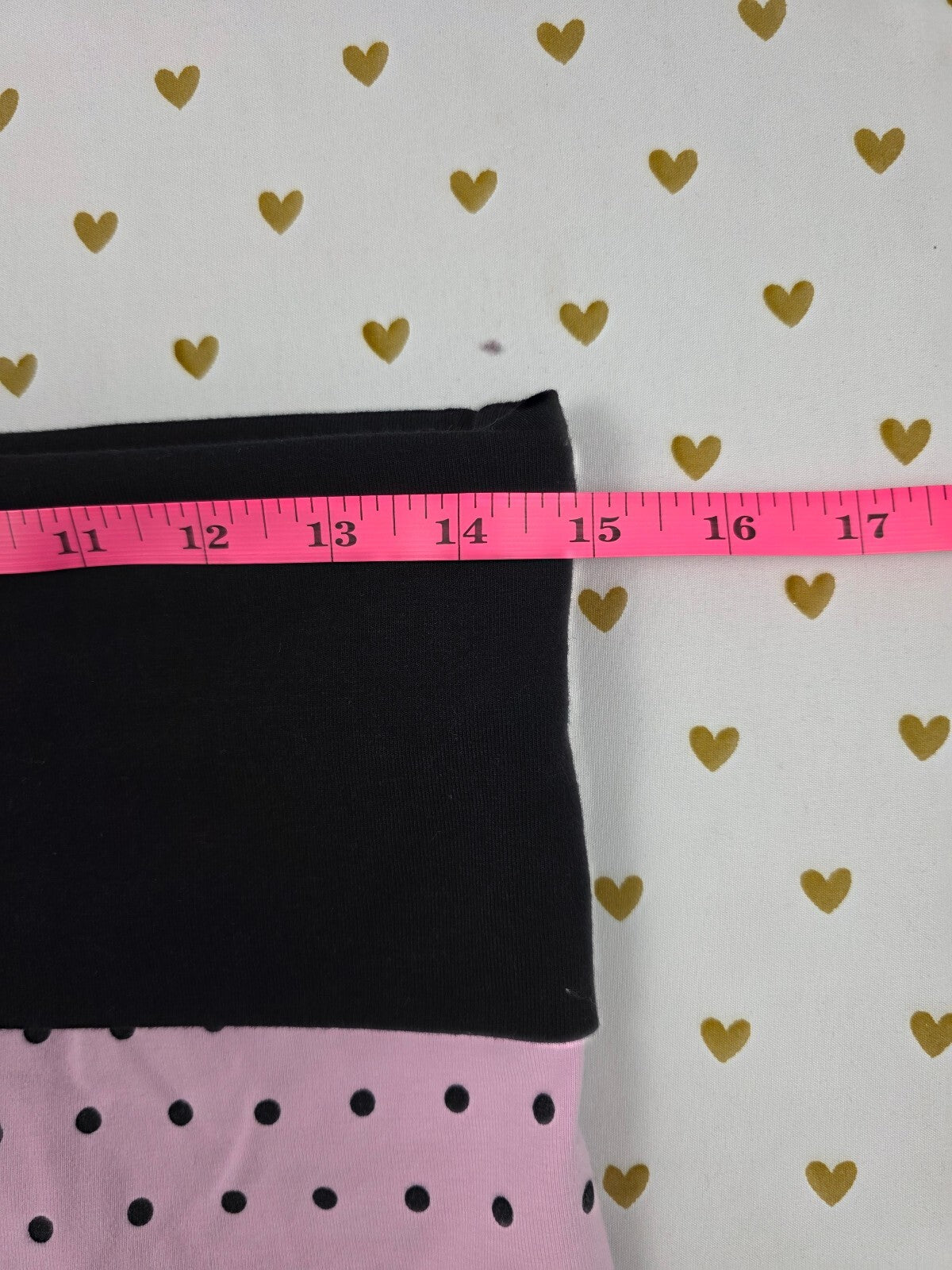 Victorias Secret PINK x Frankies Bikinis Polka Dot Foldover Yoga Shorts Cotton