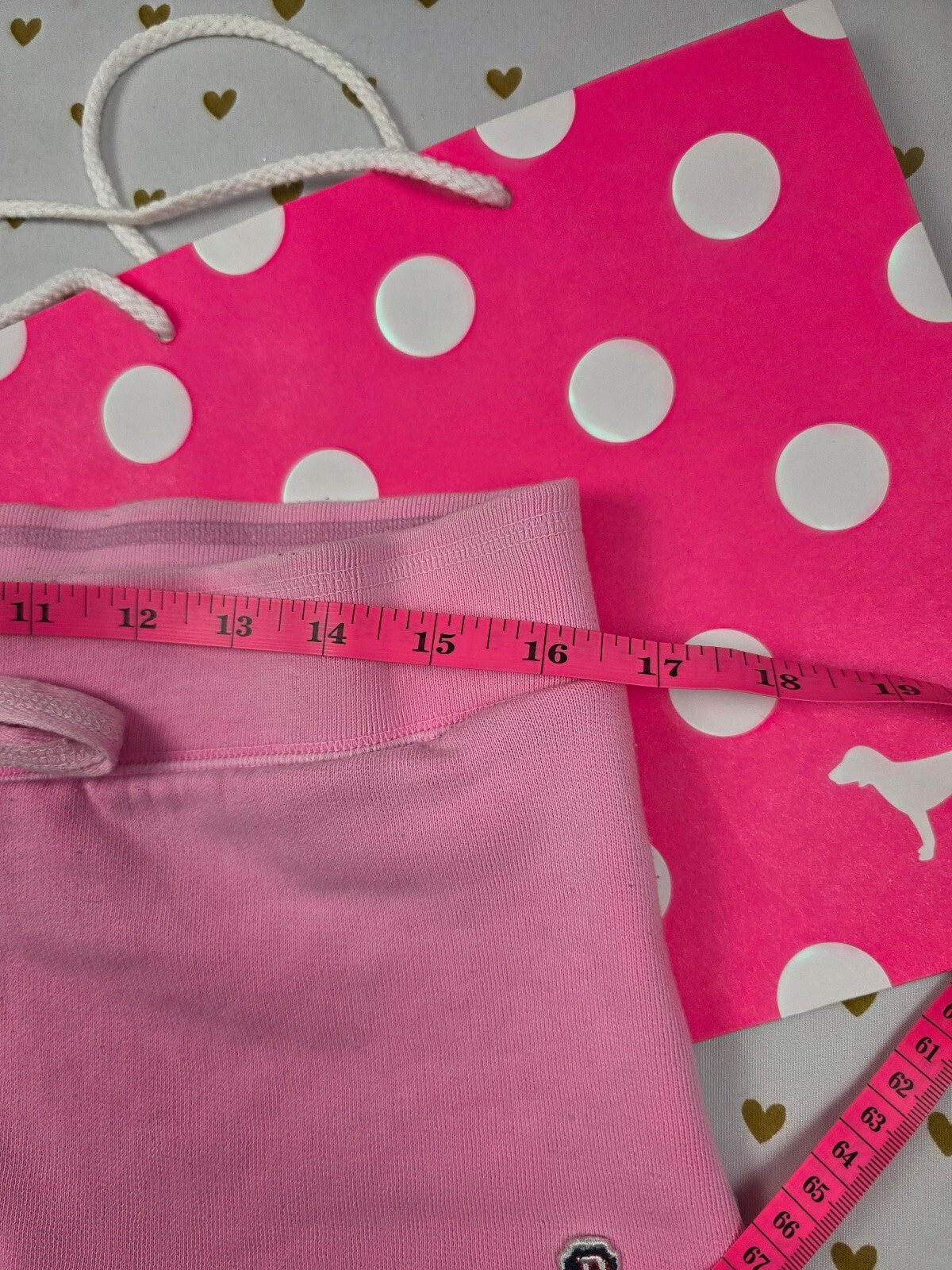 Victorias Secret PINK Vintage LOGO BUTT Y2k Medium University Booty Shorts Sweat