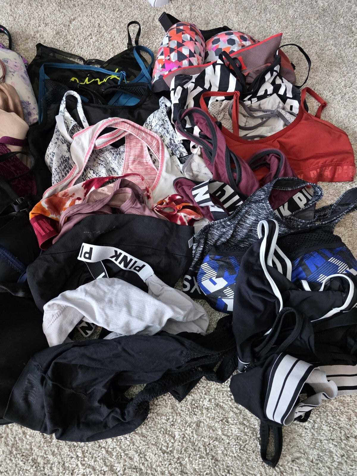 Victoria’s Secret & pink 50 Pc DAMAGED BRA LOT Push Up & Sports Bras #1