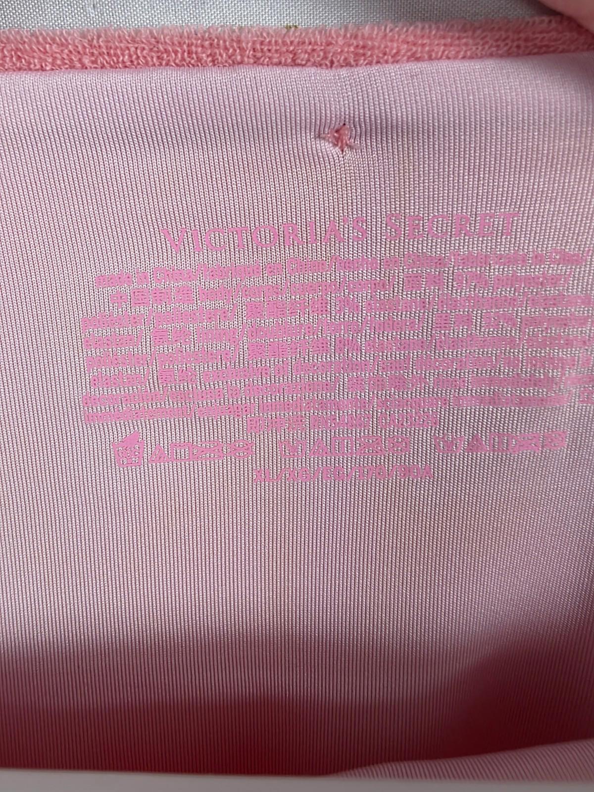 Victorias secret xl velour high waist bathing suit bottom peach pink