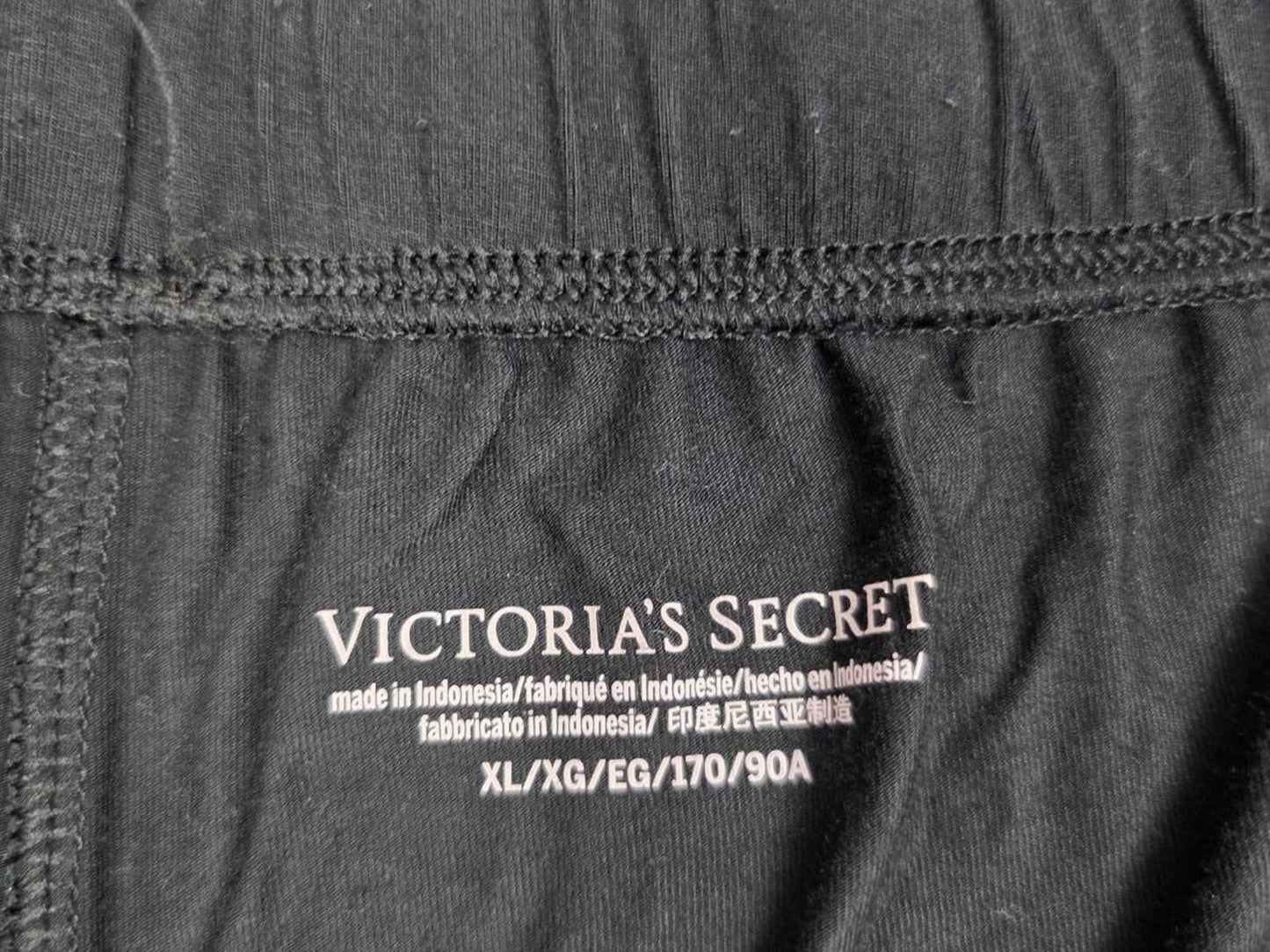 Victorias Secret XL Black super soft Sleep Shorts Boxers Pajama Bottoms