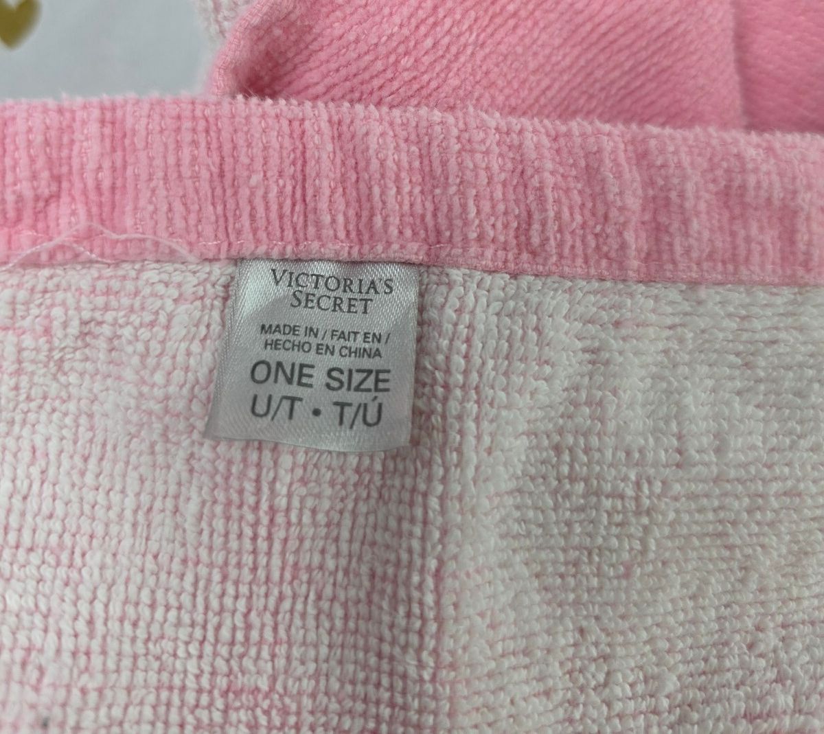 2011 Victoria’s Secret Bombshell Beach Towel Pink Striped Cotton Y2K 66x34